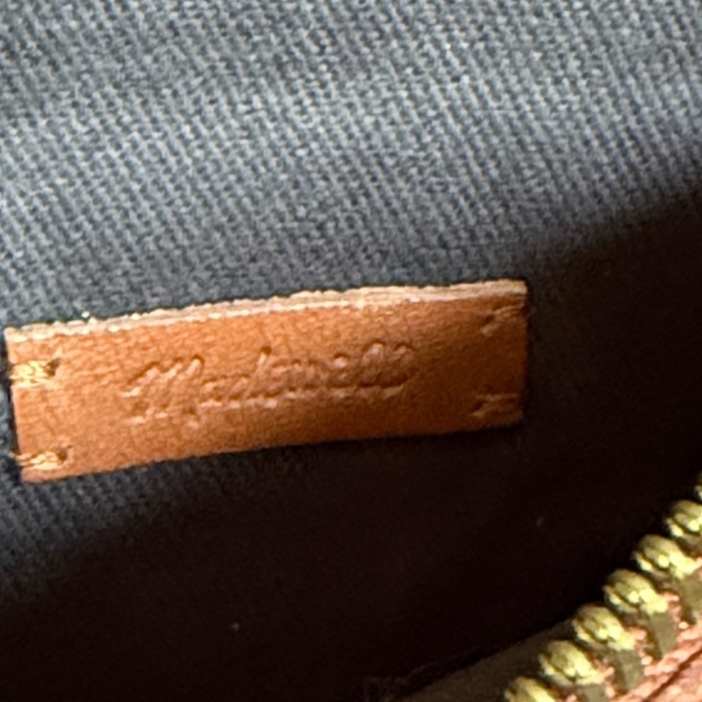 Madewell Simple Pouch Belt Bag English Saddle Brown Leather Waist Great Cond View 5
